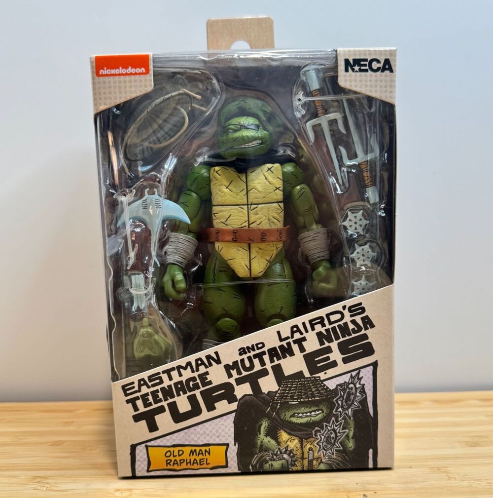 NECA TMNT Old Man Raphael 7" Figure Eastman & Laird Mirage Comics NIB
